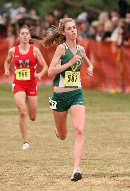 2009 CIF XC Girls D2-066.JPG - 2009 California CIF Cross Country Championships, Woodward Park, Fresno, California